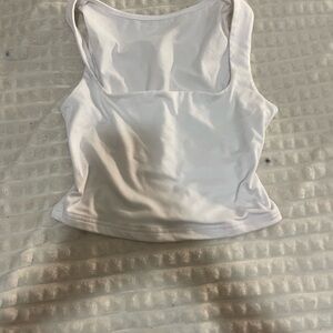 White Sleeveless Crop Top